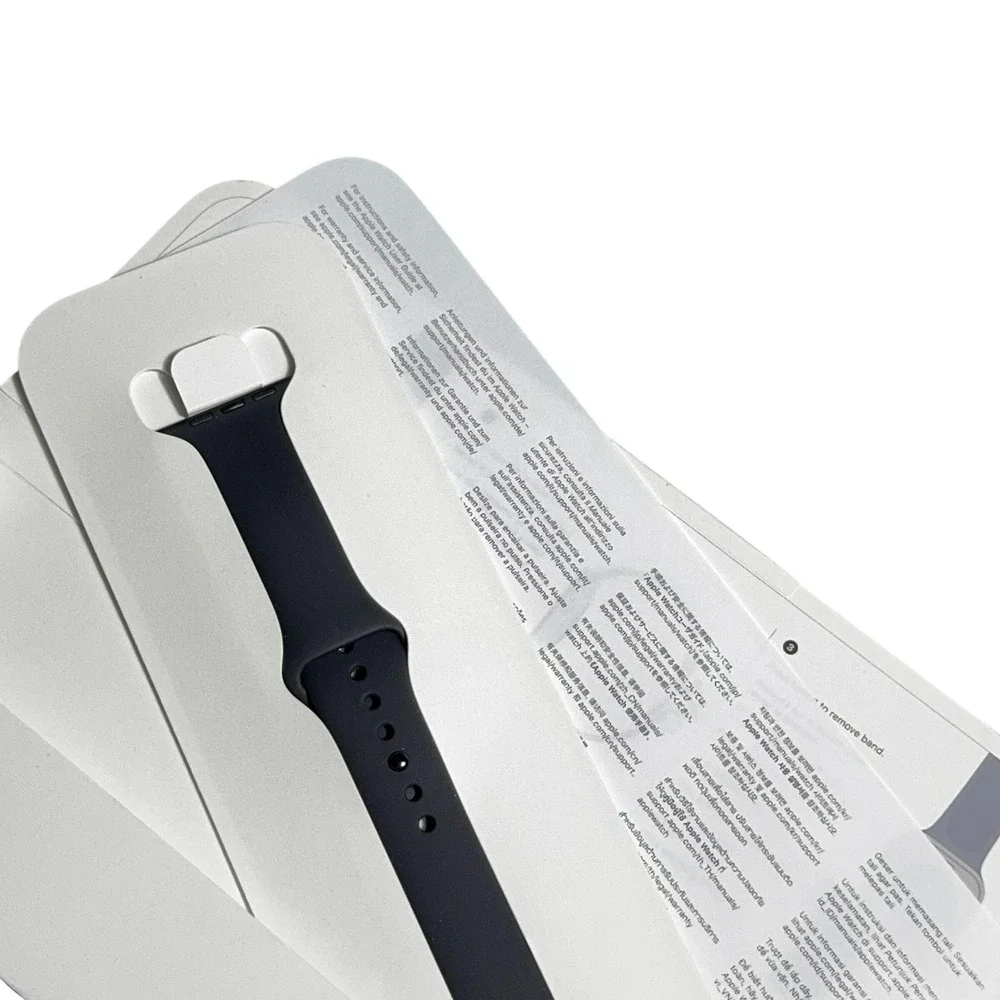 Apple Sport Band 46mm Watch Strap Mens Size M/L Black Stainless Steel Pin Black
